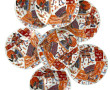 Suite de 7 assiettes en porcelaine ancie