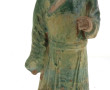 Statuette chinoise en terre cuite patiné
