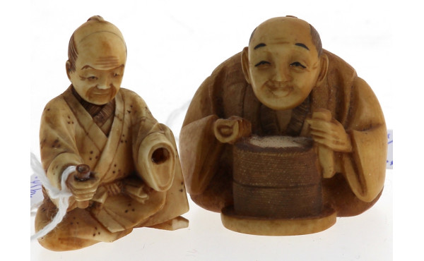 Chine Xxème - Netsuké et petite statuett