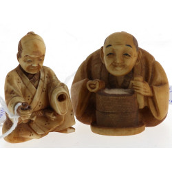 Chine Xxème - Netsuké et petite statuett