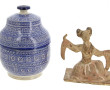 CHINE - Statuette féminine en terre cuit