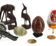 Lot comprenant un canon miniature : 4 œu