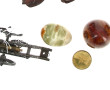 Lot comprenant un canon miniature : 4 œu