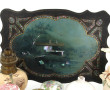 Lot de bibelots divers : pot couvert en 