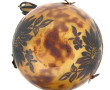 Lampe en fer forgé à décor de rose, form