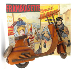 Scooter en bois et contreplaqué des anné