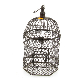 Cage à oiseaux décorative H. 35 cm
