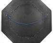 Miroir à pans coupés des années 80, enca