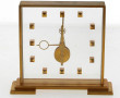 Pendule squelette en laiton brossé porta