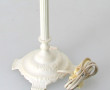 Pied de lampe en métal peint en blanc, q