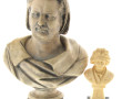 BALZAC - Buste de l'écrivain en plâtre p