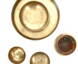 Lot de 4 bols chantants en métal et une 