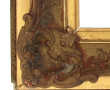 Cadre ancien en bois et stuc à décor roc