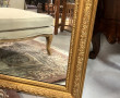 Miroir ancien de style rocaille, redoré,