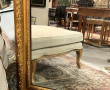Miroir ancien de style rocaille, redoré,