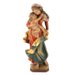 "Vierge à l'Enfant", statuette en bois s