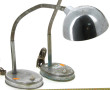 Paire de lampes articulées en métal (piq