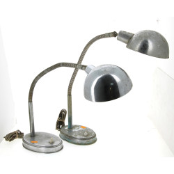 Paire de lampes articulées en métal (piq