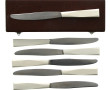 6 couteaux de table manches en bakélite 