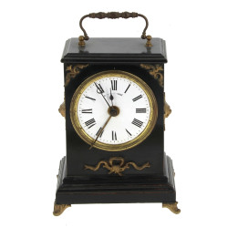 Petite pendule Napoléon III en bois noir