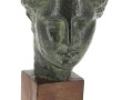 Tête de déesse à patine façon bronze dan