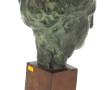 Tête de déesse à patine façon bronze dan