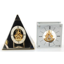 SEIKO - Lot de 2 pendules squelettes à p