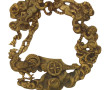 Porte-montre fin XIXème en bronze doré à