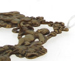 Porte-montre fin XIXème en bronze doré à