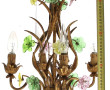 Suspension en métal doré et verre de cou