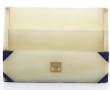 Trieur à courrier en onyx blanc et lapis