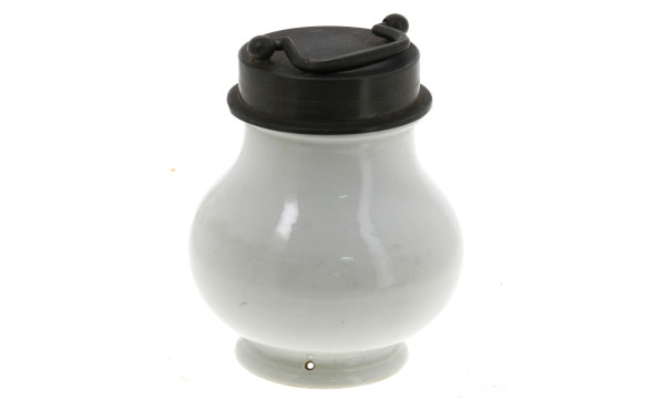 Porte-dîner en porcelaine blanche et éta