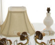 Paire d'appliques en bronze doré et pamp