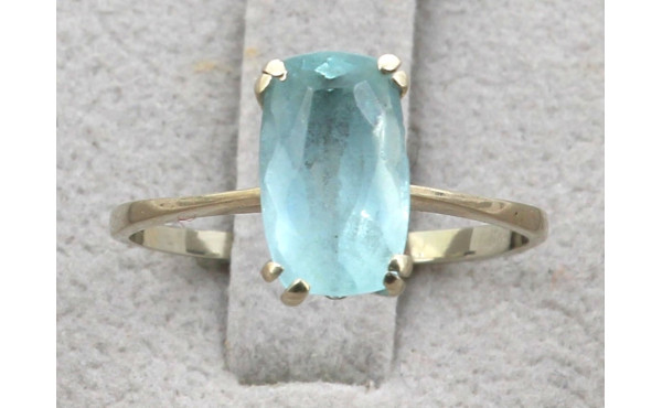 Bague en or gris, poinçon tête d'aigle, 