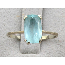 Bague en or gris, poinçon tête d'aigle, 