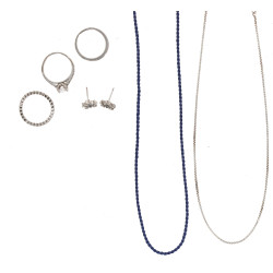 Lot de bijoux en argent : 3 bagues dont 