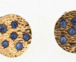 Paire de boutons de manchette en or jaun