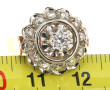Bague en or jaune 18 carats et platine, 