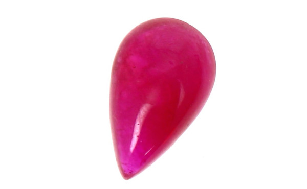 Rubis poire non monté (pierre de fond de