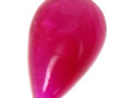 Rubis poire non monté (pierre de fond de