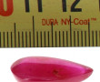 Rubis poire non monté (pierre de fond de