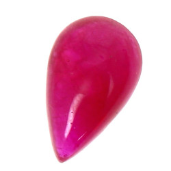 Rubis poire non monté (pierre de fond de
