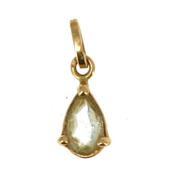 Pendentif en or jaune, poinçon tête d'ai