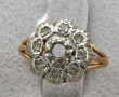 Monture de bague en or 18 cts, manque la