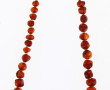 Collier en perles d'ambre fermoir métal 