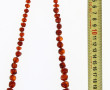 Collier en perles d'ambre fermoir métal 