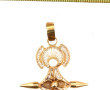 Pendentif croix d'Agadès en or jaune, po