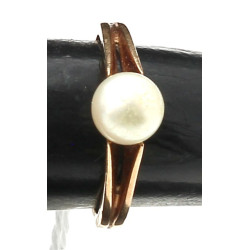 Bague en or jaune 18 carats, poinçon têt