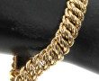 Bracelet ligne en plaqué or, maille gour