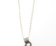 Pendentif en argent et labradorite sur c